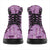 Purple Palaka Hawaii Cowboy All Season Boots Puakenikeni Lei Paniolo Papale Seamless Vibes - Polynesian Pride