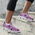 Purple Palaka Hawaii Cowboy Clunky Sneakers Puakenikeni Lei Paniolo Papale Seamless Vibes - Polynesian Pride