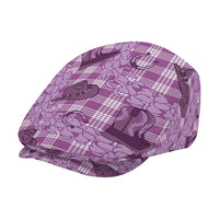 Purple Palaka Hawaii Cowboy Jeff Hat Puakenikeni Lei Paniolo Papale Seamless Vibes - Polynesian Pride