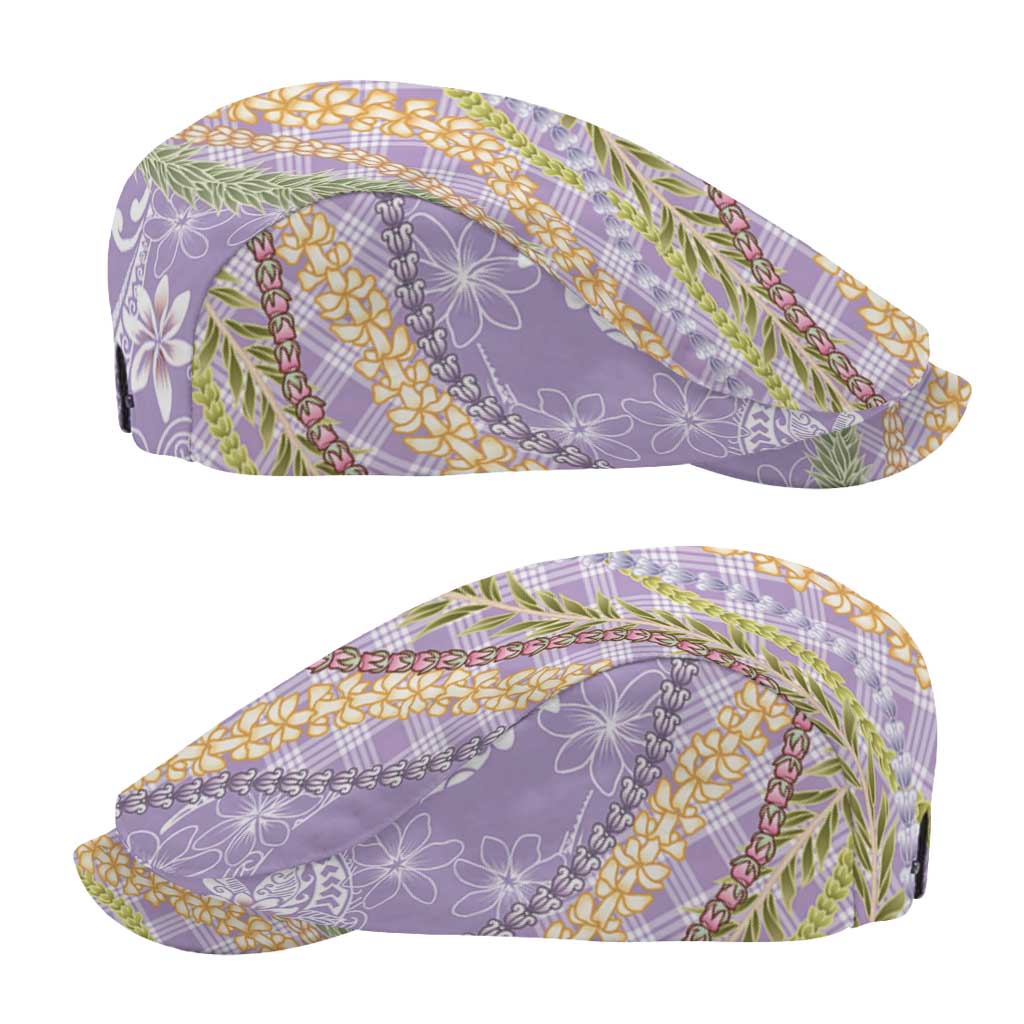 Purple Palaka Hawaii Leis Jeff Hat Hawaiian-plaid Elegant Tropical Vibes - Polynesian Pride