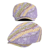 Purple Palaka Hawaii Leis Jeff Hat Hawaiian-plaid Elegant Tropical Vibes - Polynesian Pride