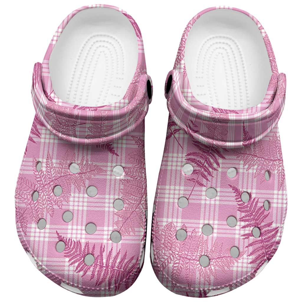 Purple Palaka Hawaii Palapalai Clogs Shoes Hawaiian Fern