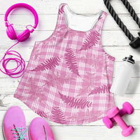 Purple Palaka Hawaii Palapalai Women Racerback Tank Hawaiian Fern