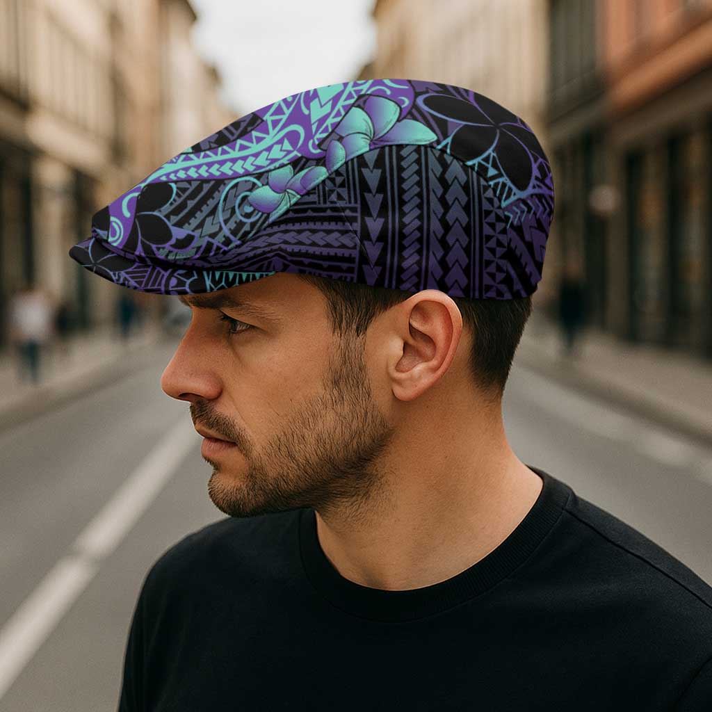Purple Paradise Hawaii Jeff Hat Hammerhead Shark Tattoo Curve Polynesian - Polynesian Pride