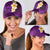 Purple Polynesia Classic Cap Plumeria Tropical Leaves With Galaxy Polynesian Art LT14