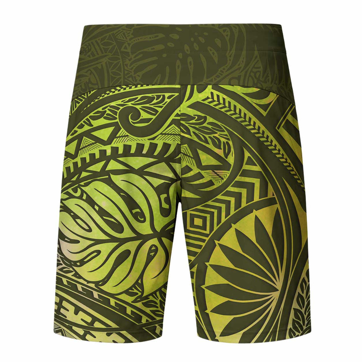 Purple Tropical Plumeria With Galaxy Polynesian Art Board Shorts