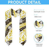 Rearea Tahiti Tiare Monstera Graduation Stole Polynesian Pattern Curve Style