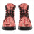 Red Palaka Hawaii Cowboy All Season Boots Puakenikeni Lei Paniolo Papale Seamless Vibes - Polynesian Pride