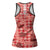 Red Palaka Hawaii Cowboy Hollow Tank Top Puakenikeni Lei Paniolo Papale Seamless Vibes - Polynesian Pride