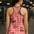 Red Palaka Hawaii Cowboy Hollow Tank Top Puakenikeni Lei Paniolo Papale Seamless Vibes - Polynesian Pride