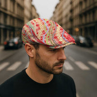 Red Palaka Hawaii Leis Jeff Hat Hawaiian-plaid Elegant Tropical Vibes - Polynesian Pride