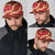 Red Palaka Hawaii Mele Kalikimaka Snapback Cap Ohia Lehua Monstera Puakenikeni Lei - Polynesian Pride
