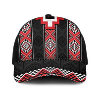 Red Taniko Aotearoa Baseball Net Cap Niho Taniwha Mix Poutama - Polynesian Pride