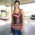 Red Taniko Aotearoa Women Racerback Tank Niho Taniwha Mix Poutama LT14