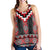 Red Taniko Aotearoa Women Racerback Tank Niho Taniwha Mix Poutama LT14