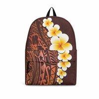 Red Tropical Plumeria With Galaxy Polynesian Art Backpack LT14 Red - Polynesian Pride