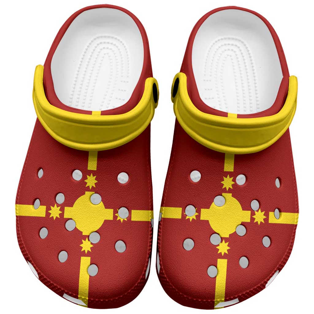 Rotuma Clogs Shoes Heritage Palette Flag-Inspired - Polynesian Pride