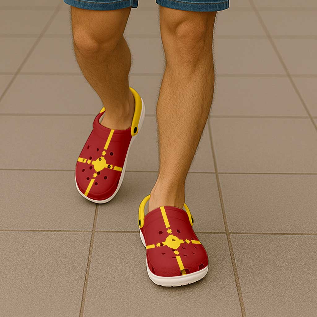 Rotuma Clogs Shoes Heritage Palette Flag-Inspired - Polynesian Pride