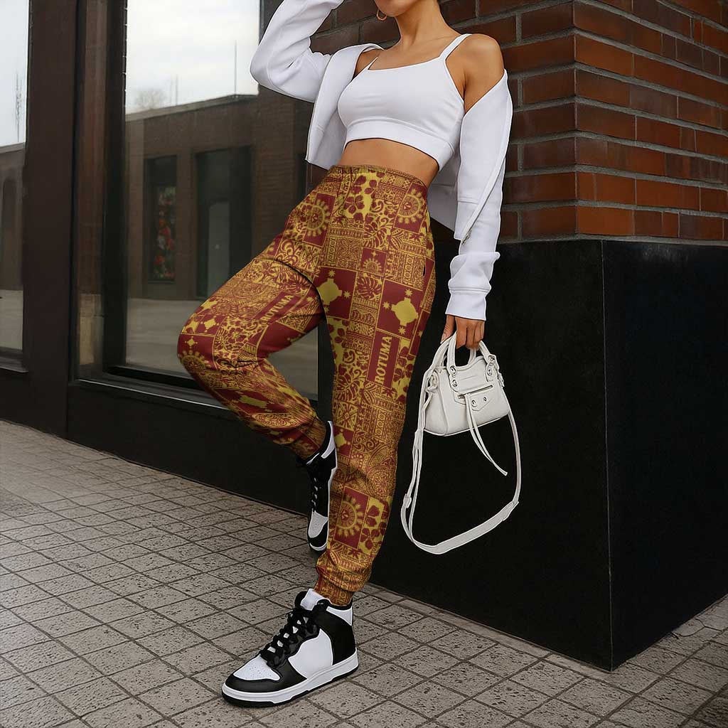 Rotuma Faiakse'ea 'e Kirisimasi Jogger Pants Pacific Patchwork Xmas Vibes - Polynesian Pride