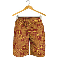 Rotuma Faiakse'ea 'e Kirisimasi Shorts for Men Pacific Patchwork Xmas Vibes - Polynesian Pride