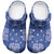 Royal Blue Palaka Quilt Hawaii Clogs Shoes Traditional Hawaii-plaid Pattern - Polynesian Pride