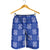 Royal Blue Palaka Quilt Hawaii Shorts for Men Traditional Hawaii-plaid Pattern - Polynesian Pride