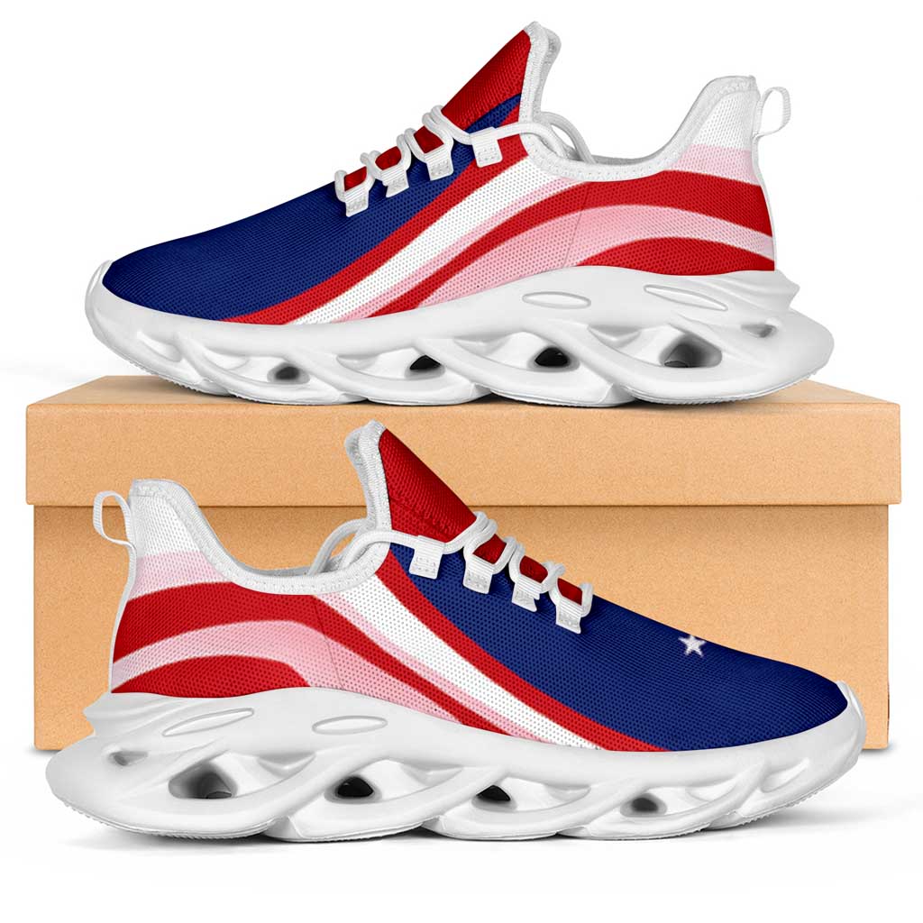 Samoa Clunky Sneakers Flag-Inspired Curve Style