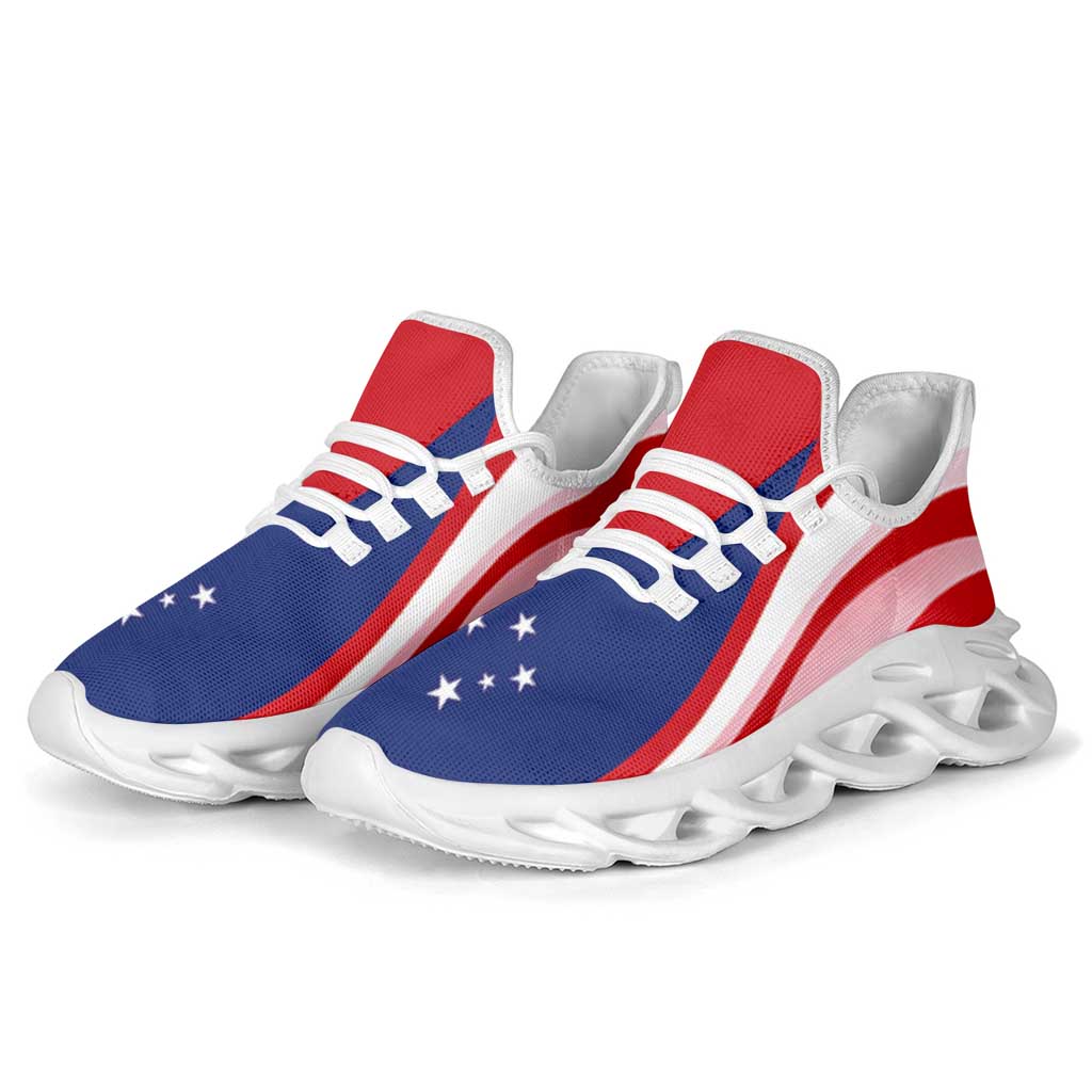 Samoa Clunky Sneakers Flag-Inspired Curve Style