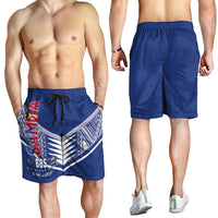 Samoa Rugby Shorts for Men Six Eight Five to The World - Pacific Motif