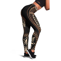 Samoa Siapo Motif Leggings Classic Style - Black Ver