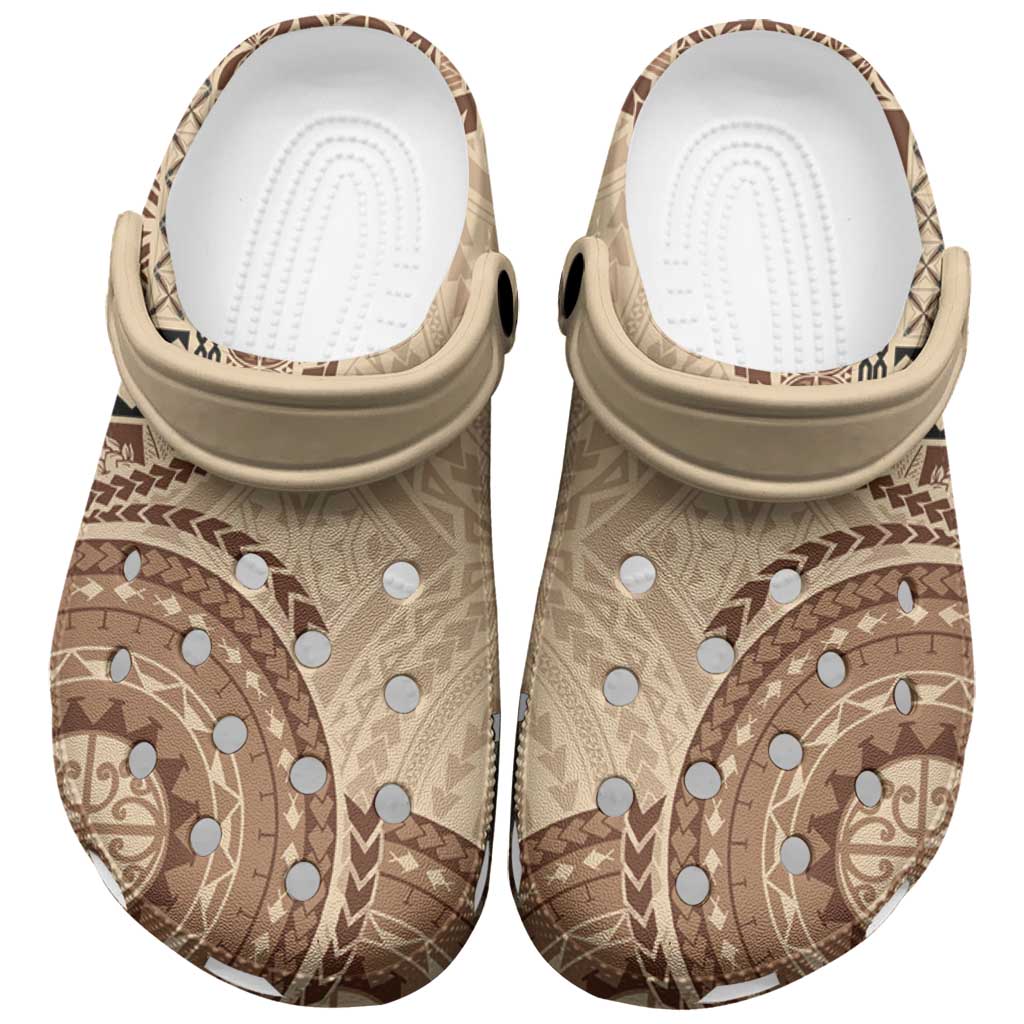 Samoa Siapo Pattern Simple Style Clogs Shoes - Polynesian Pride