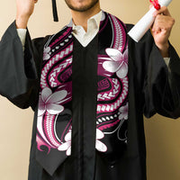 Samoa Siapo Tribal Pattern Graduation Stole Violet Polynesian Plumeria Tapa Motif LT9