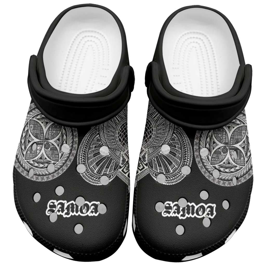 Samoa Traditional Tattoo Clogs Shoes Tribal Tatau Pattern