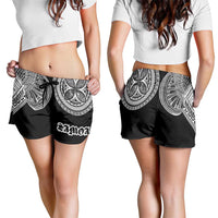 Samoa Traditional Tattoo Shorts for Women Tribal Tatau Pattern