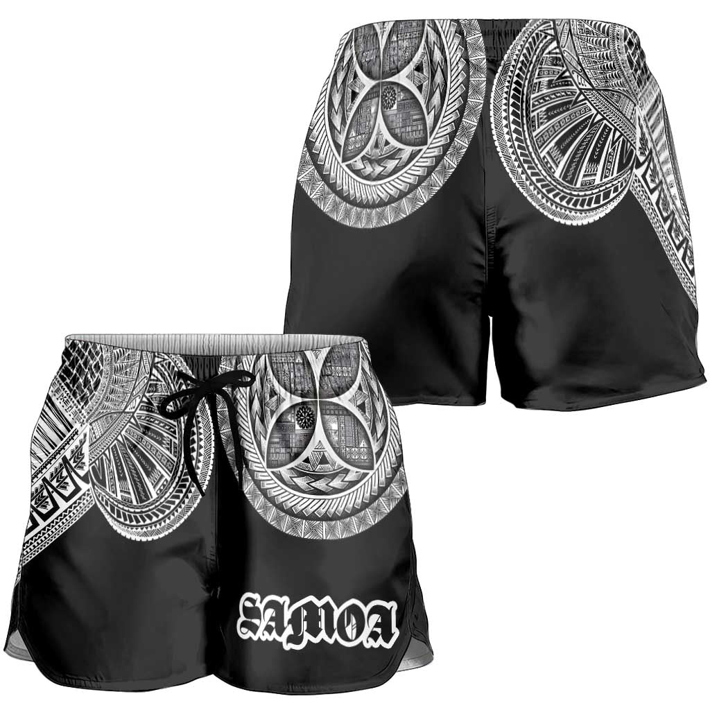 Samoa Traditional Tattoo Shorts for Women Tribal Tatau Pattern