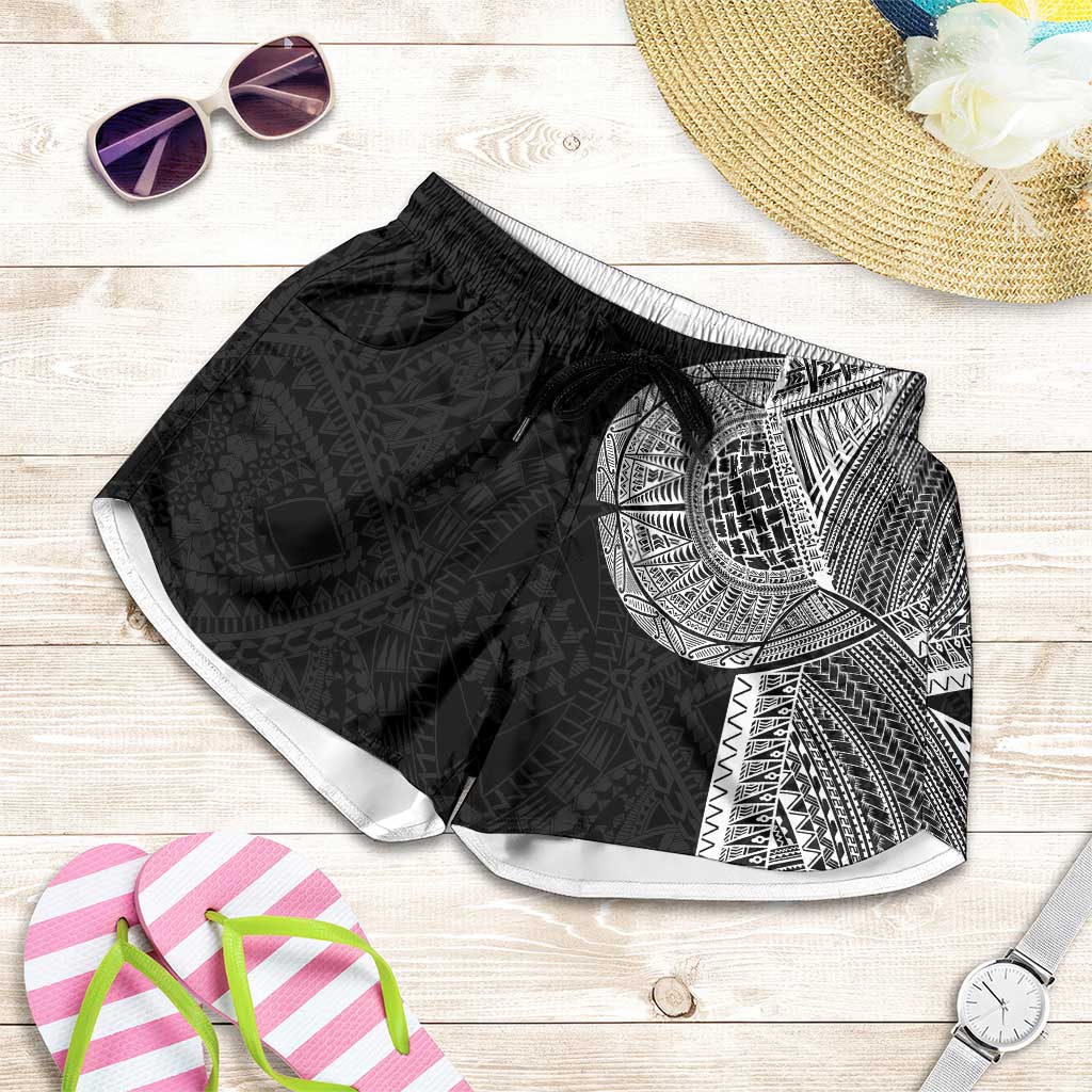 Samoan Tatau Shorts for Women Art Tribal Traditional Tattoos - Polynesian Pride