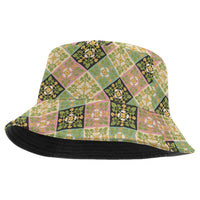 Seamless Pattern Puakenikeni and Kalo Bucket Hat - Polynesian Pride