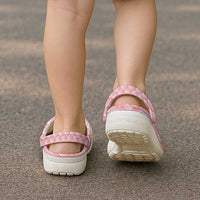 Soft Pink Mermaid Puakenikeni Maile Lei Clogs Shoes
