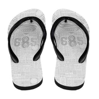 Super Samoa 685 Tribal Tattoo Flip Flops Siapo Pattern All-White Edition LT03 - Polynesian Pride