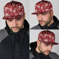 Tahiti Oaoa I Teie Noera Snapback Cap Pacific Patchwork Xmas Vibes - Polynesian Pride