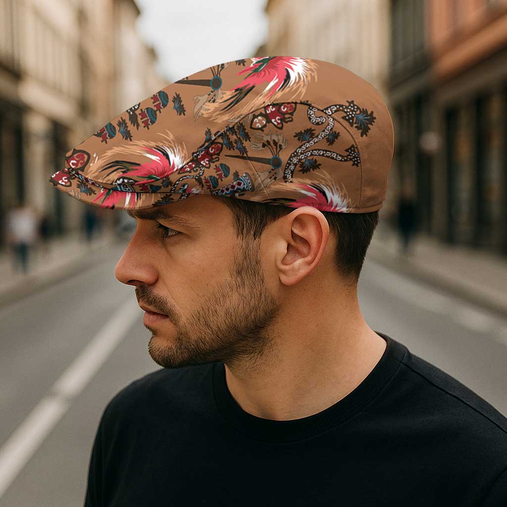 Terracotta Bird of Batik Papua Jeff Hat Exotic Natural Wealth of Papua - Polynesian Pride