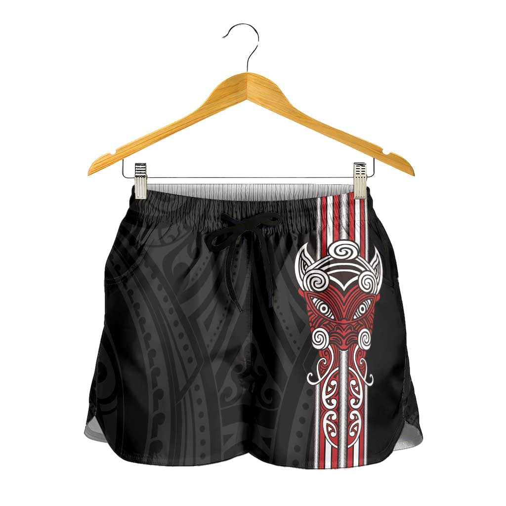 Toitu Te Reo Maori Toitu Te Whenua Toitu Te Tiriti Shorts for Women Maori Warrior New Zealand LT01 - Polynesian Pride
