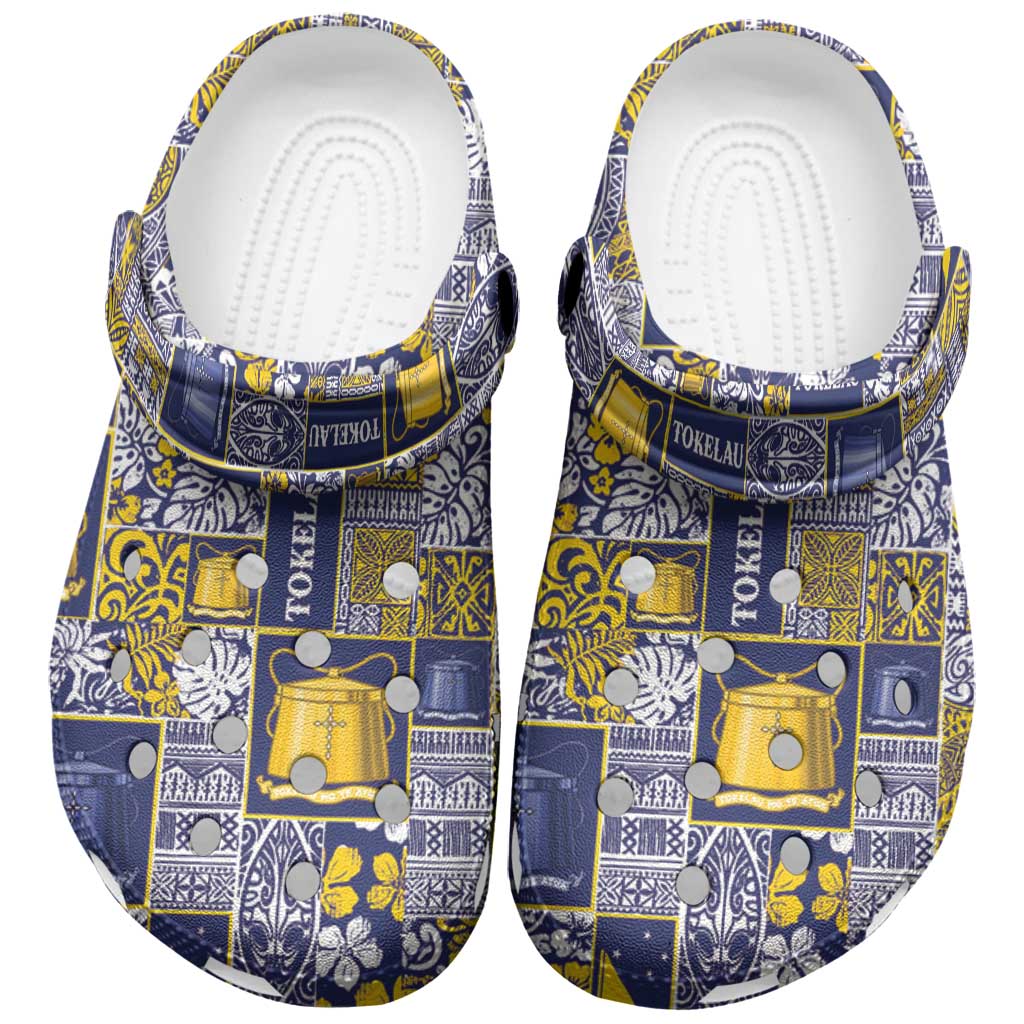 Tokelau Manuia te Kilihimahi Clogs Shoes Pacific Patchwork Xmas Vibes - Polynesian Pride