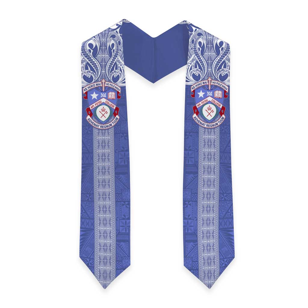 Tonga Apifoou School Graduation Stole Ngatu and Polynesian Pattern