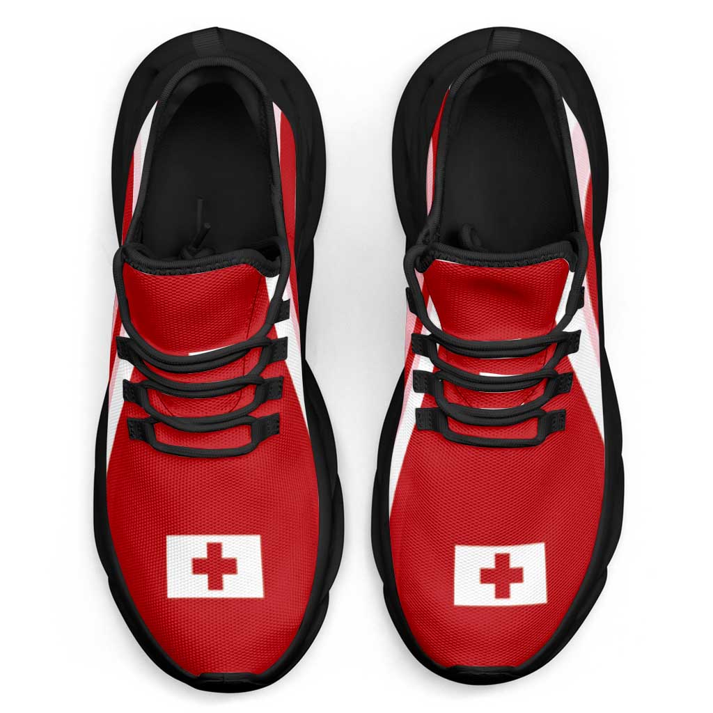 Tonga Clunky Sneakers Flag-Inspired Curve Style