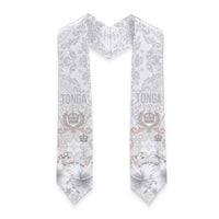 Tonga Faka Sepitema Graduation Stole Ngatu and Floral Pattern with Blooming Hibiscus