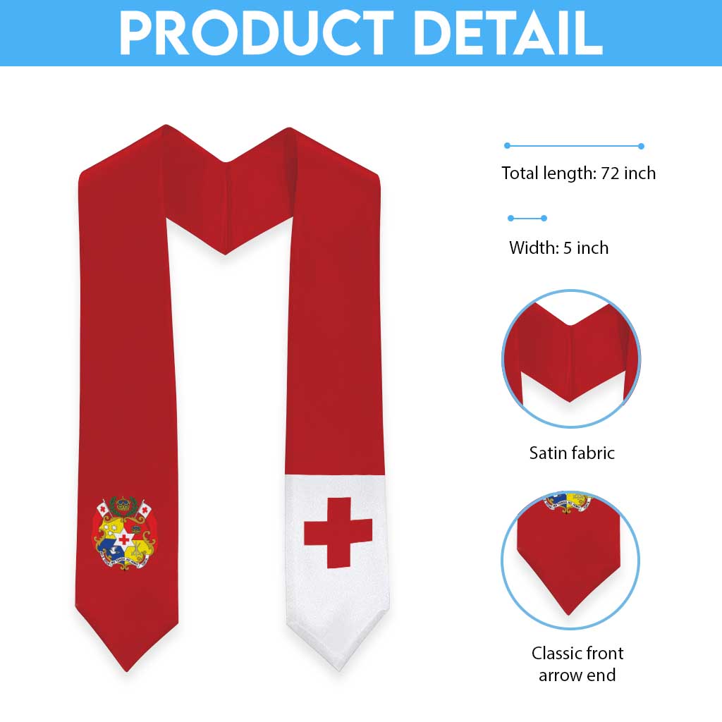 Tonga Graduation Stole Flag Style