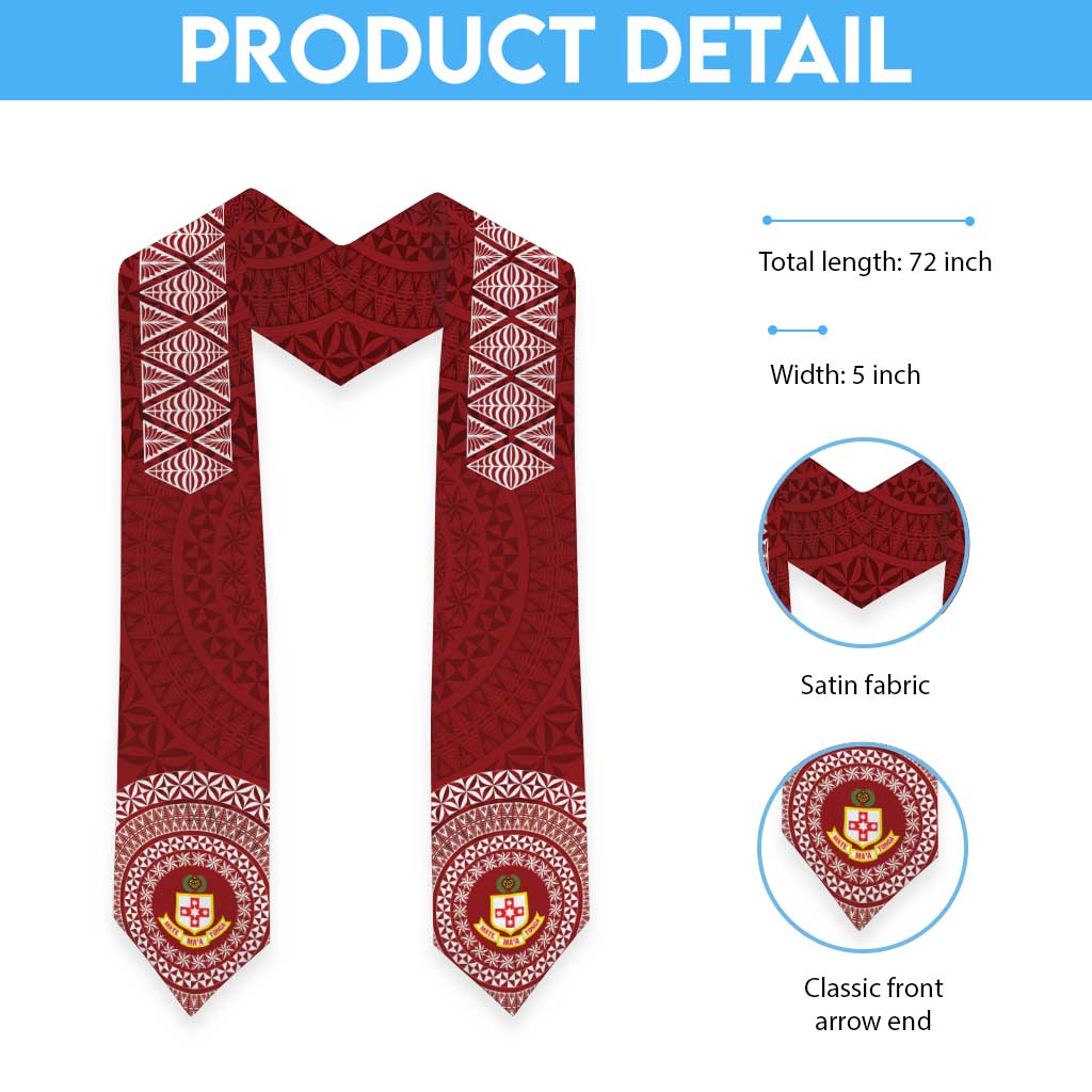 Tonga Liahona High School Graduation Stole Simple Ngatu