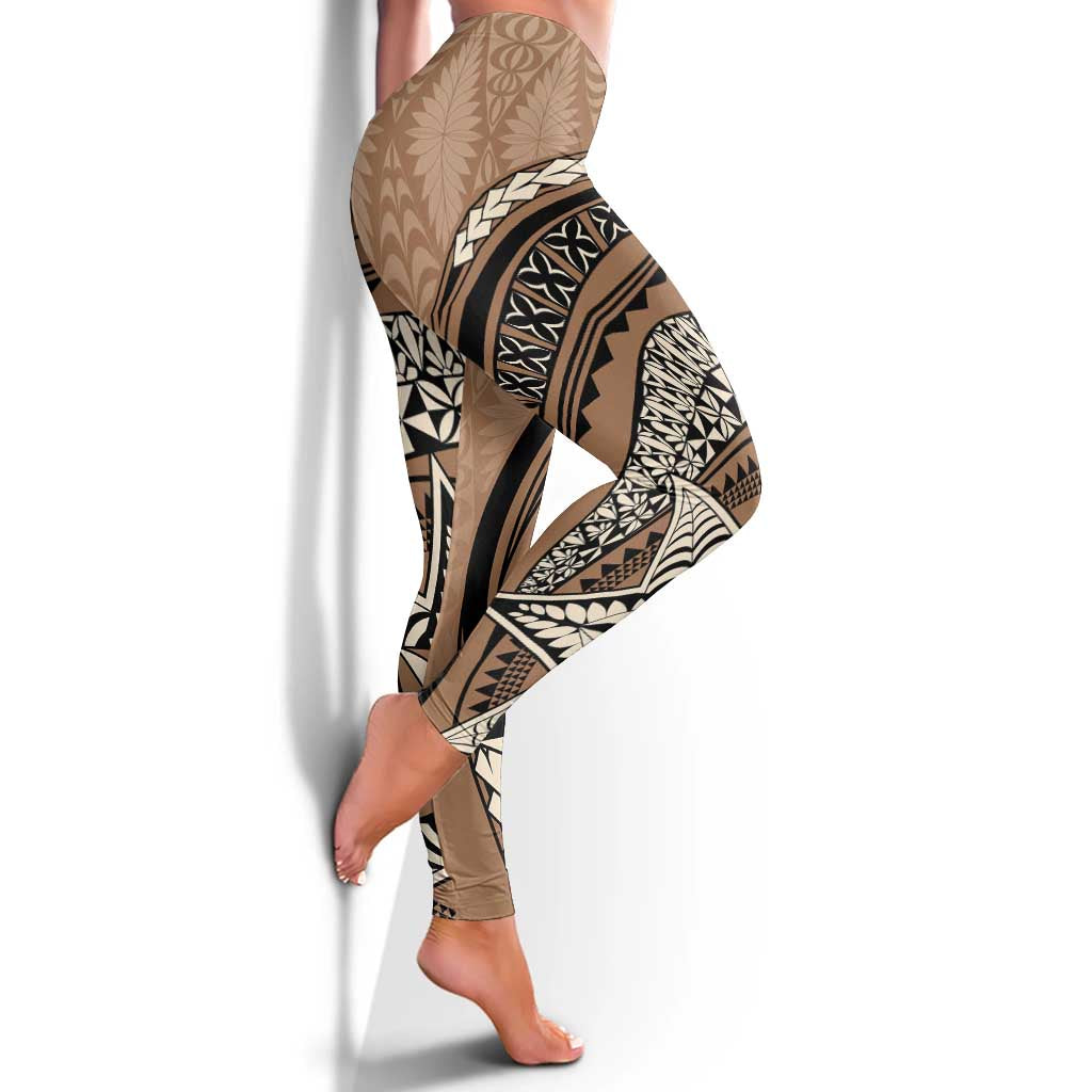Tonga Ngatu Leggings Tokelau Classic Motifs