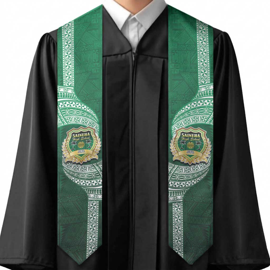 Tonga Saineha High School Graduation Stole Traditional Ngatu and Polynesian Pattern